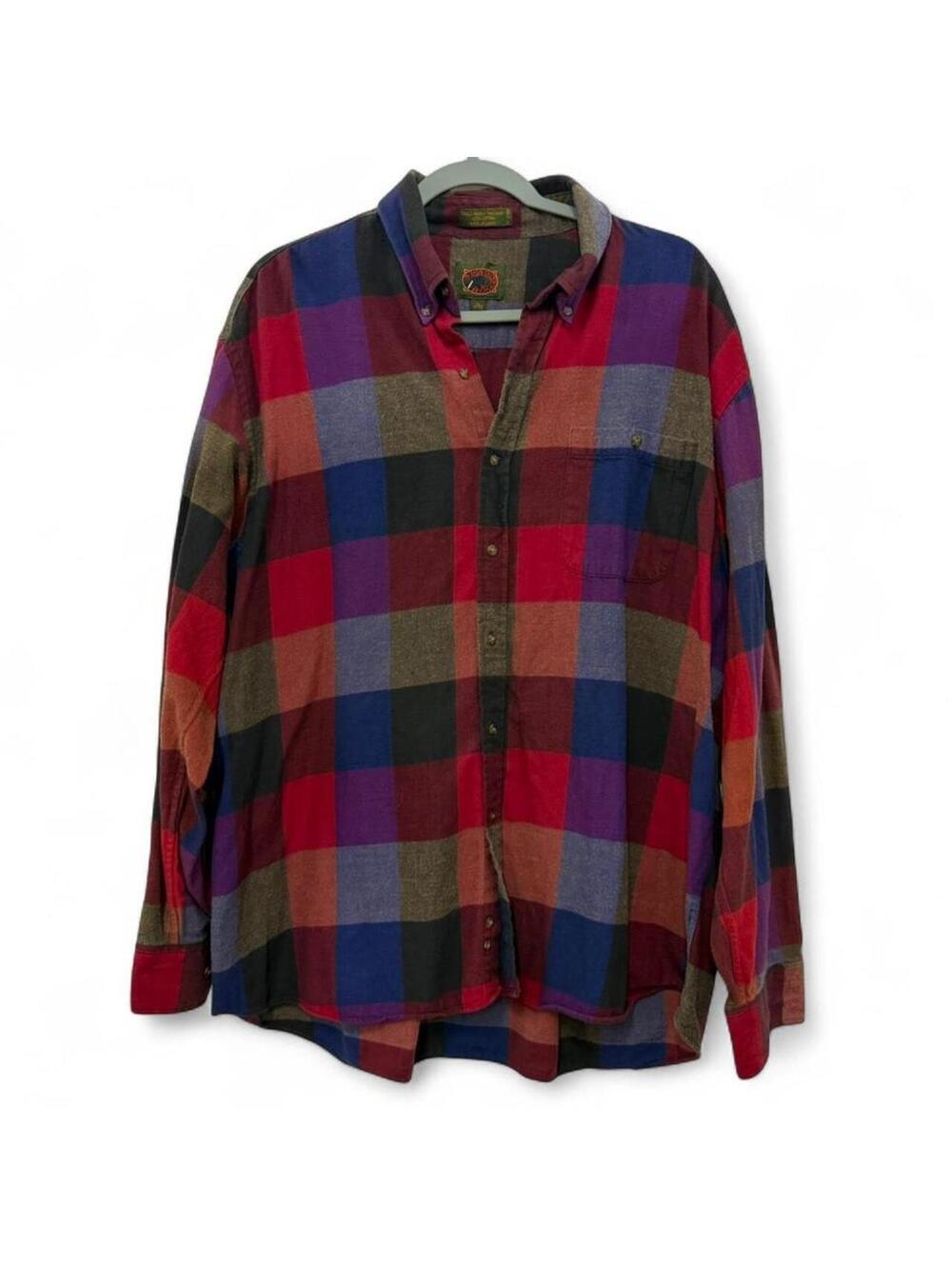 Boston Traders Men's Multi and Red Shirt